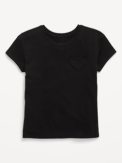 Softest Heart-Pocket T-Shirt for Girls