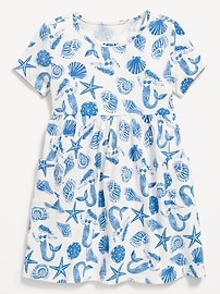 Image number 1 showing, Printed Jersey-Knit Short-Sleeve Dress for Toddler Girls