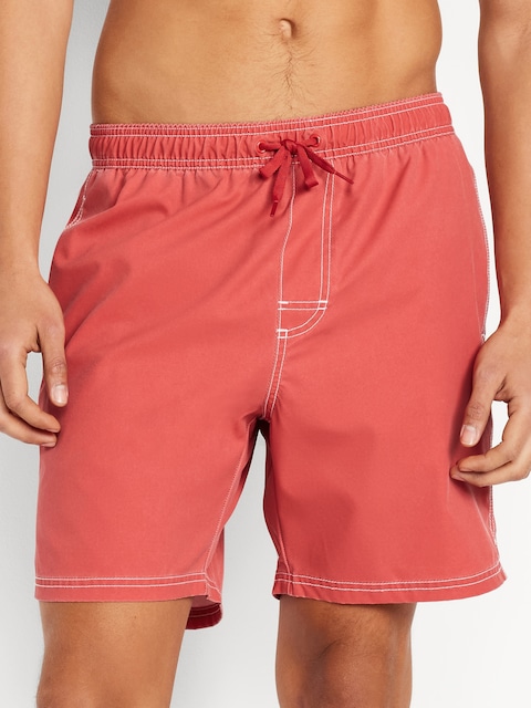 Washed Swim Trunks -- 7-inch inseam