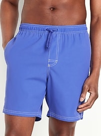 Image number 1 showing, Washed Swim Trunks -- 7-inch inseam