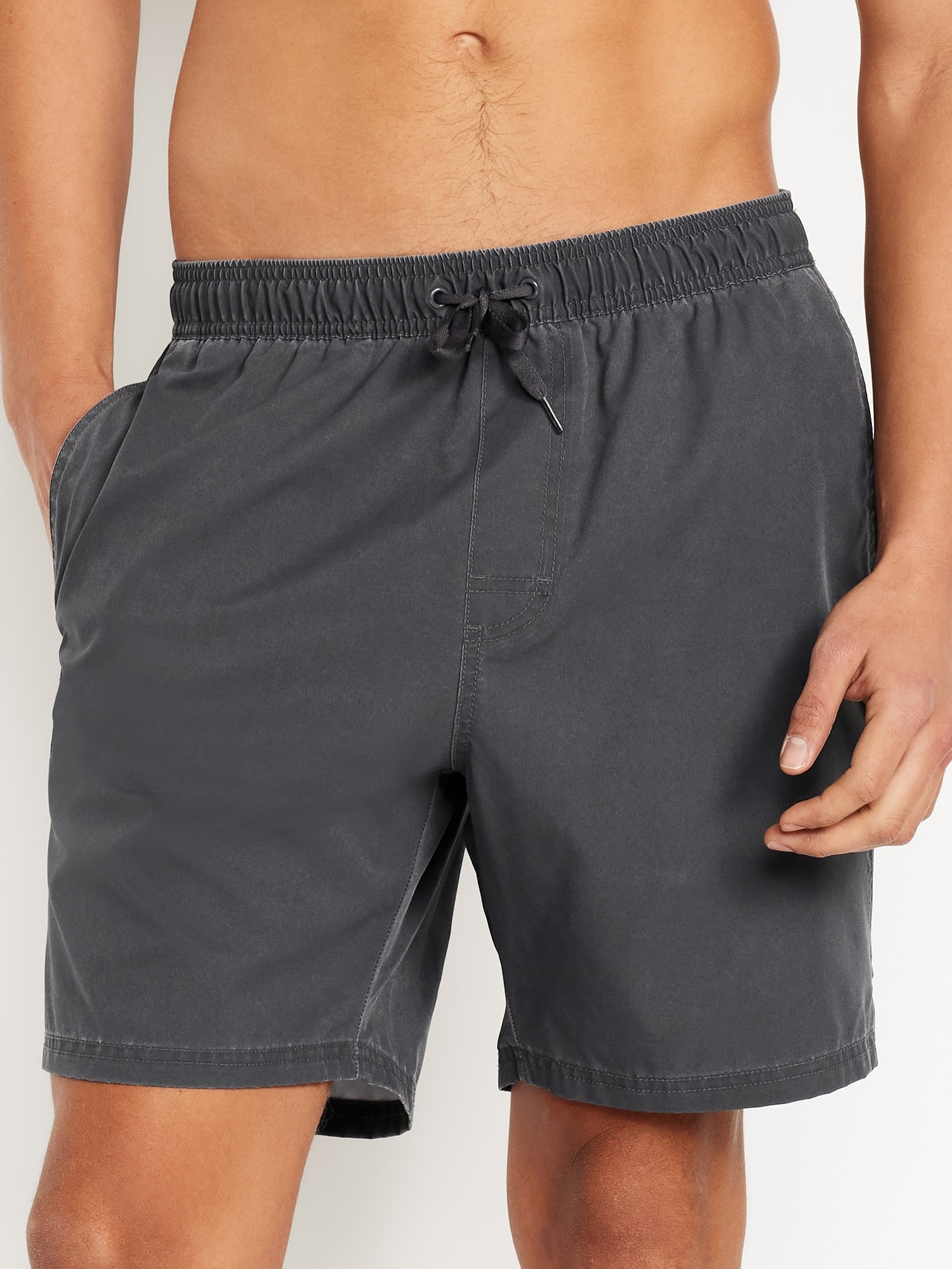 Garment-Dyed Swim Trunks -- 7-inch inseam