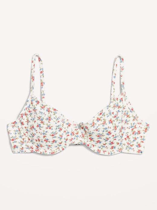 Image number 4 showing, Textured Underwire Balconette Swim Top