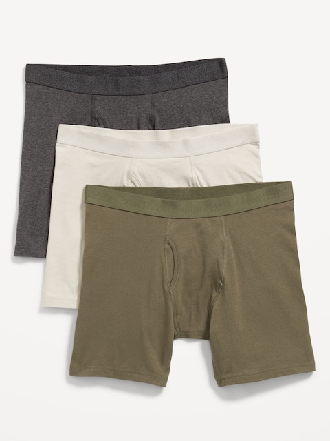 3-Pack Soft-Washed Boxer-Briefs -- 6.25-inch inseam - Neutral