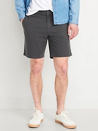 Image number 1 showing, Slim Built-In Flex Rotation Chino Shorts -- 8-inch inseam