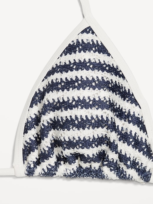 Image number 9 showing, Crochet Triangle Bikini Swim Top