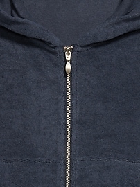 Image number 5 showing, Cropped Terry Zip Hoodie