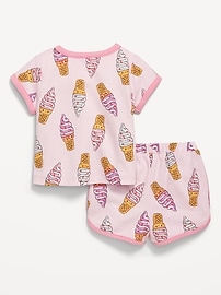 Image number 2 showing, Printed French-Terry Ringer T-Shirt and Shorts Set for Baby