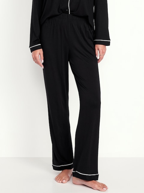 Sunday Sleep Knit Jersey Pant - Black Jack