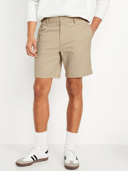 Slim Built-In Flex Rotation Chino Shorts -- 8-inch inseam