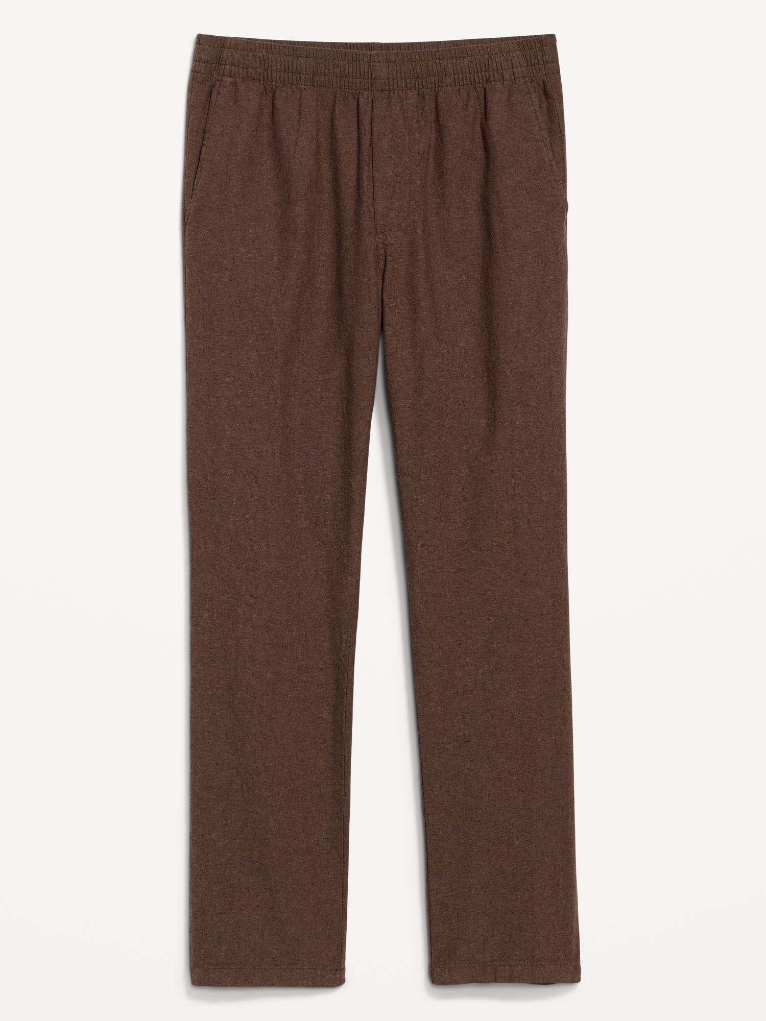 90's Straight Linen-Blend Pants