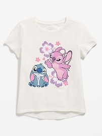 Image number 1 showing, Disney© Stitch & Angel Graphic T-Shirt for Girls