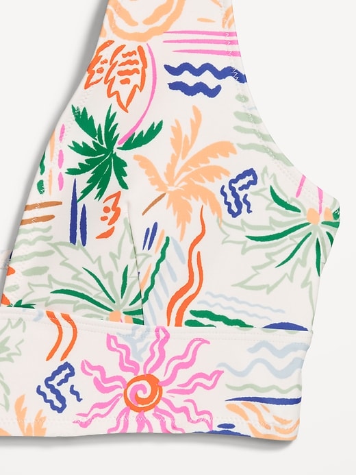 Image number 9 showing, Matte Longline Bikini Swim Top