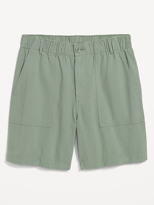Image number 4 showing, Crepe Workwear Shorts -- 7-inch inseam