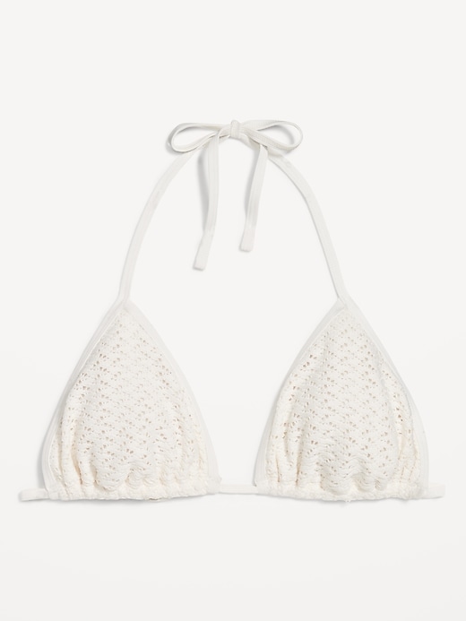 Image number 4 showing, Crochet Triangle Bikini Swim Top