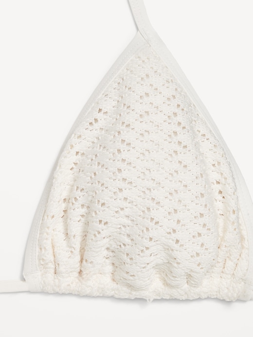 Image number 9 showing, Crochet Triangle Bikini Swim Top