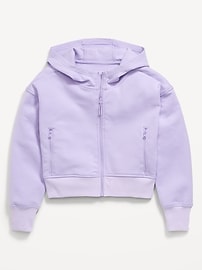 Image number 3 showing, Dynamic Fleece Zip-Front Performance Hoodie for Girls