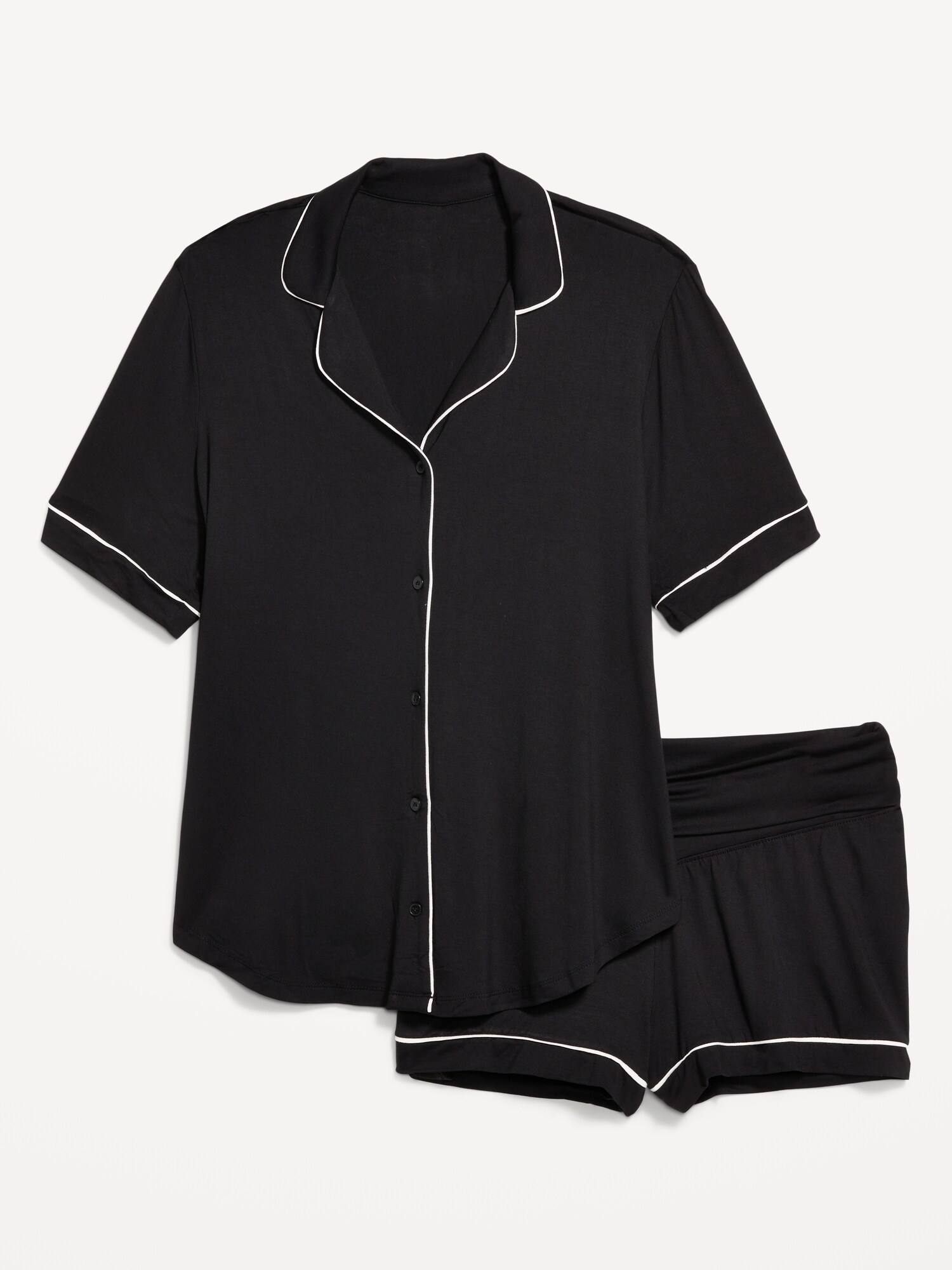 Пижамный комплект Maternity Classic — Old Navy, цвет: Чёрный — фото 2