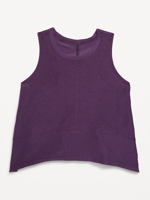 CloudMotion Muscle Tank Top for Girls - Purple Maxine