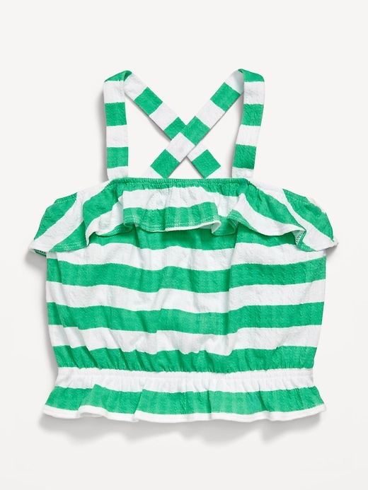 Image number 2 showing, Striped Bubble Tank Top for Girls