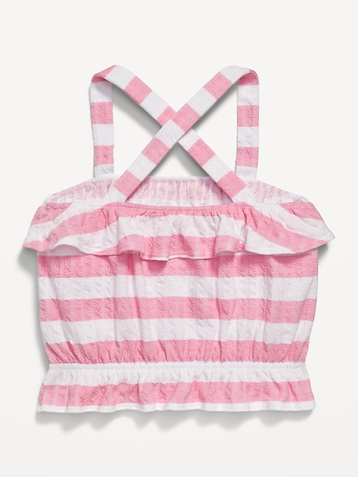 Image number 3 showing, Striped Bubble Tank Top for Girls