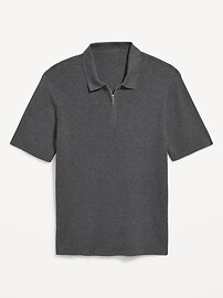 Short-Sleeve Sweater-Knit Polo