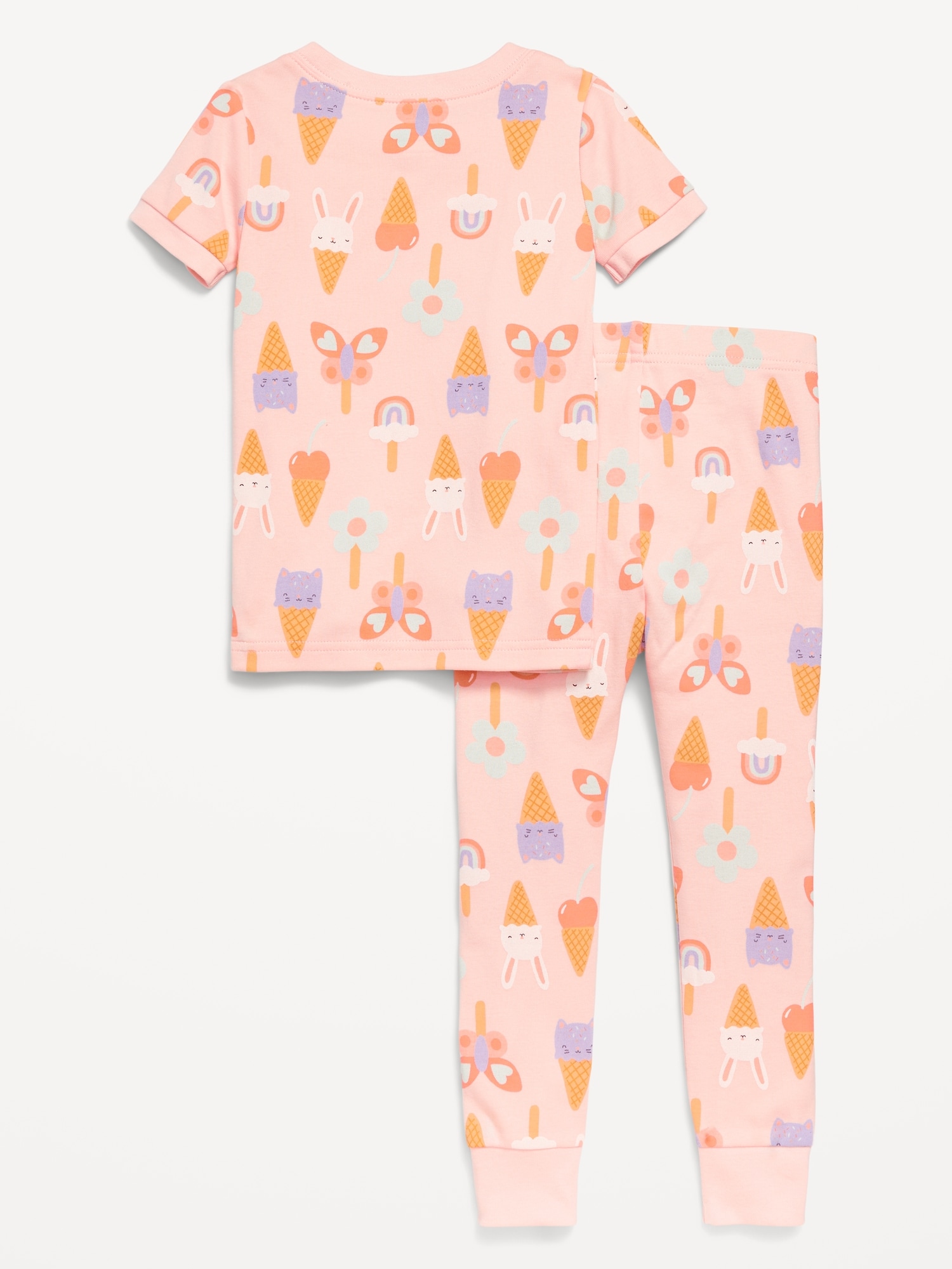 Printed Snug-Fit Pajama Set for Toddler & Baby