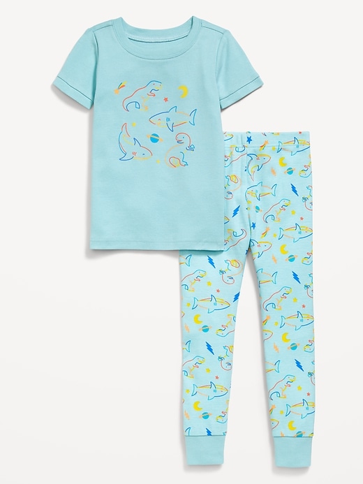 Printed Snug-Fit Pajama Set for Toddler & Baby