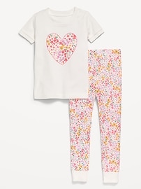 Image number 1 showing, Snug-Fit Graphic Pajama Set for Toddler & Baby