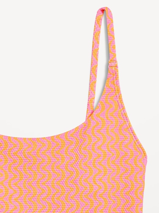 Image number 9 showing, Textured Swim Romper -- 2.5-inch inseam