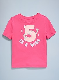 Image number 2 showing, Birthday Graphic T-Shirt for Toddler Girls
