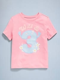 Image number 2 showing, Birthday Graphic T-Shirt for Toddler Girls