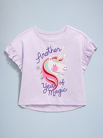 Image number 2 showing, Birthday Graphic T-Shirt for Toddler Girls