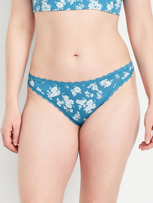 Image number 5 showing, Mid-Rise Everday Cotton Thong