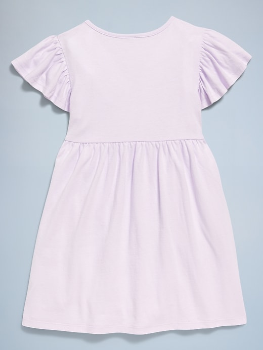 Image number 3 showing, Birthday Embroidered Pockets Fit and Flare Dress for Toddler Girls