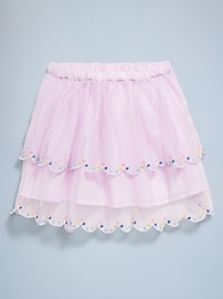 Image number 2 showing, Birthday Tiered Tulle Skirt for Toddler Girls