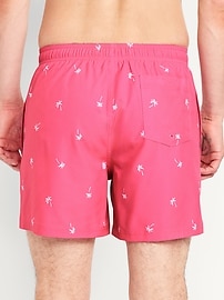 Image number 2 showing, Printed Swim Trunks -- 5-inch inseam