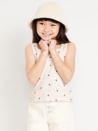 Image number 1 showing, Printed Fitted Tank Top for Girls