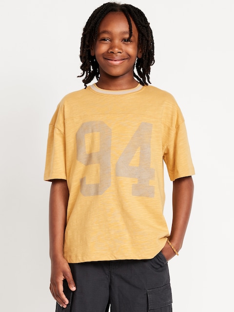 Oversized Short-Sleeve Graphic T-Shirt for Boys