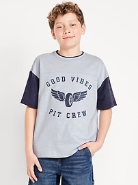 Image number 1 showing, Oversized Short-Sleeve Graphic T-Shirt for Boys