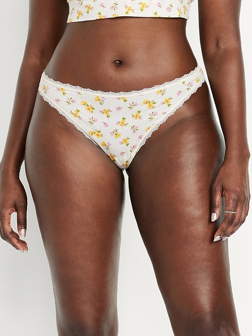 Image number 5 showing, Mid-Rise Everday Cotton Thong