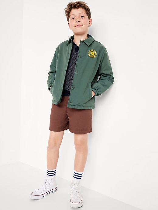 Image number 3 showing, Above Knee Twill Pull-On Shorts for Boys