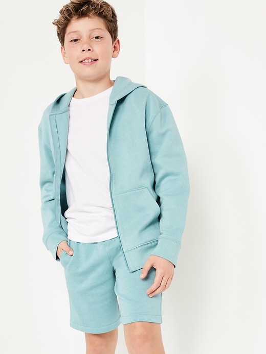 Image number 3 showing, Fleece Jogger Shorts for Boys (At Knee)