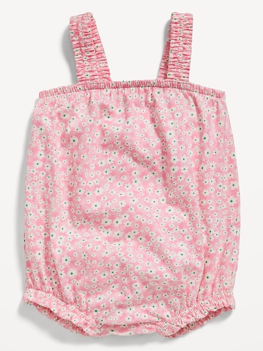 Image number 1 showing, Printed Sleeveless One-Piece Romper for Baby