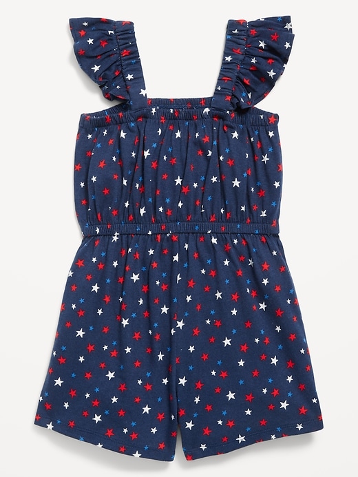 Image number 3 showing, Printed Sleeveless Romper for Toddler Girls