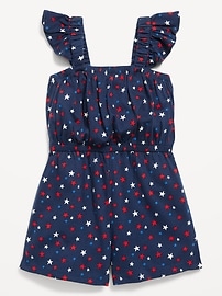 Image number 2 showing, Printed Sleeveless Romper for Toddler Girls