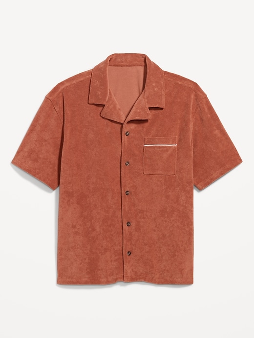 Image number 4 showing, Short-Sleeve Cropped Terry Shirt