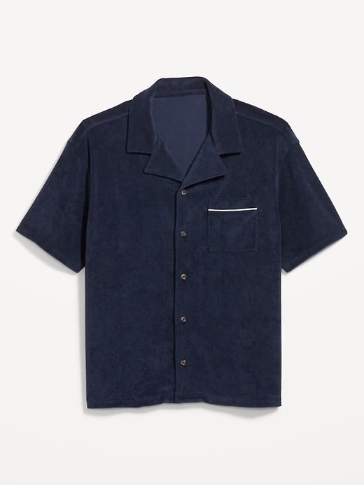 Image number 4 showing, Short-Sleeve Cropped Terry Shirt
