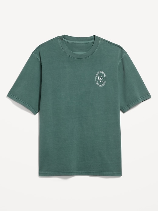 Image number 1 showing, Heavyweight Crew-Neck Graphic T-Shirt