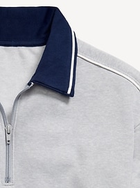 Image number 3 showing, Collared Quarter-Zip Fleece Sweatshirt for Boys