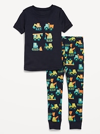 Image number 1 showing, Snug-Fit Graphic Pajama Set for Toddler & Baby